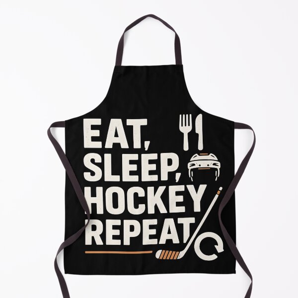 Item preview, “Eat Sleep Hockey Repeat Shirt – For Obsessed Fans Who Bleed Team Colors designed and sold by WAUZ.