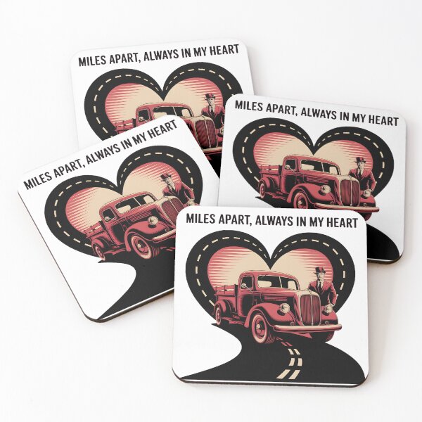 Item preview, Miles Apart, Always in My Heart | Vintage Truck Father’s Day Digital Art | Long Distance Dad Gift 2025 designed and sold by AnnDesignStudio.