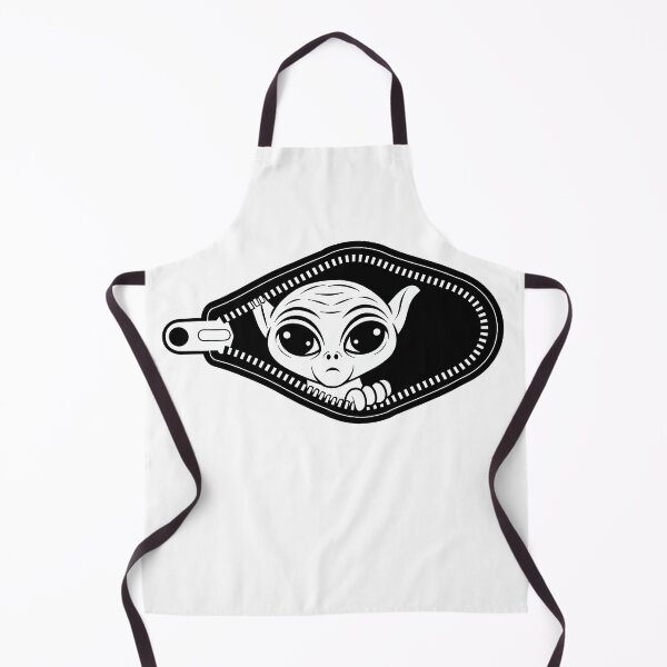 Item preview, Alien looks out of zipper designed and sold by QuanntixArt.
