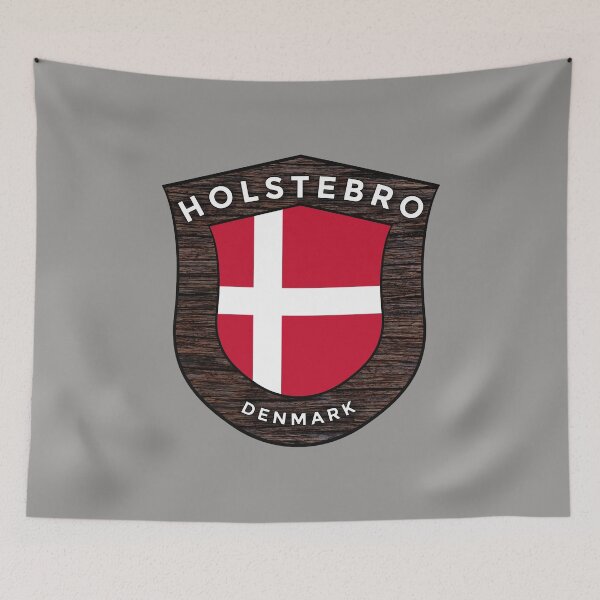 Item preview, Holstebro Denmark Emblem Flag designed and sold by World Designs.