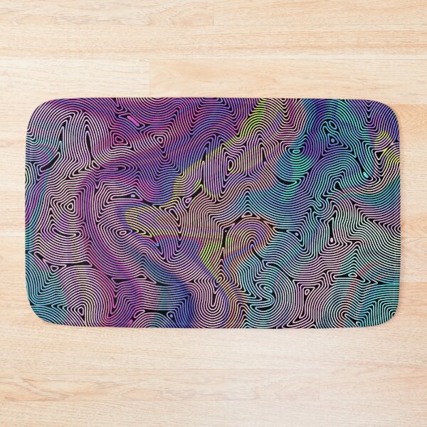 Item preview, abstract maze in pastel colors designed and sold by chambergambit.