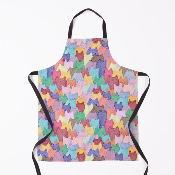 Item preview, Watercolor Cat Crowd Pattern – Playful Hand-Painted Kittens designed and sold by KaosK.