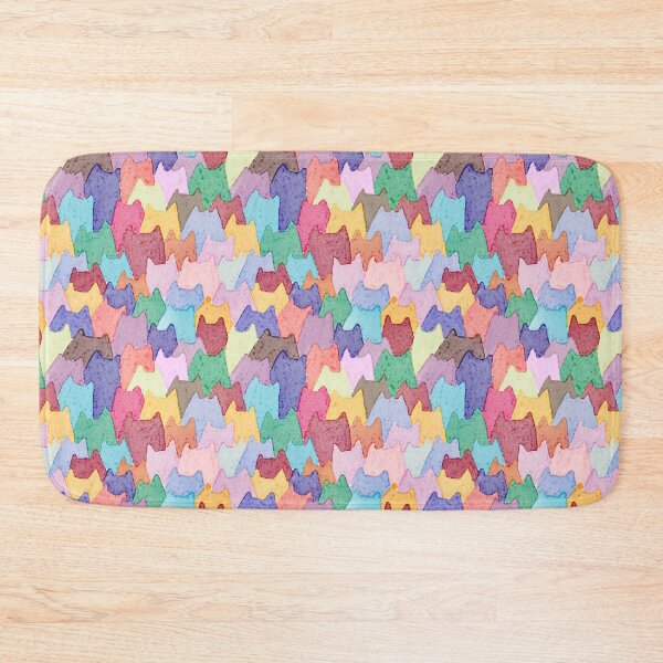 Item preview, Watercolor Cat Crowd Pattern – Playful Hand-Painted Kittens designed and sold by KaosK.