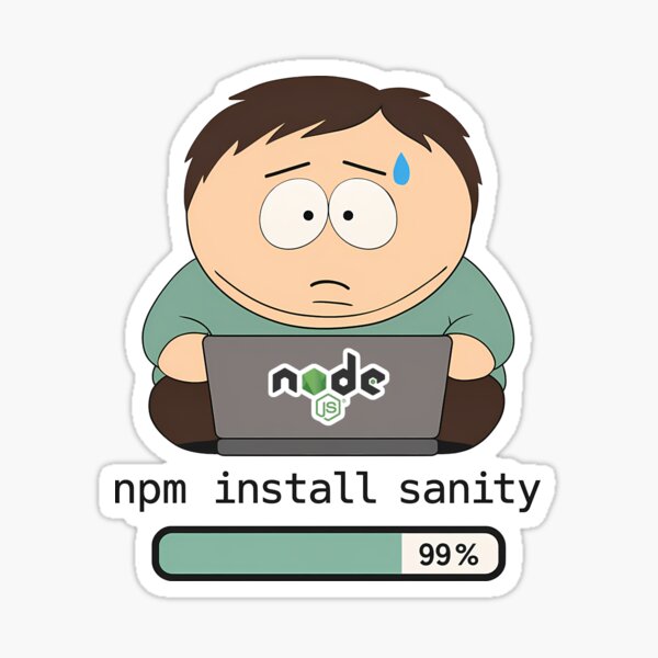 Item preview, Funny NodeJS Developer Programmer Coder Sticker Art! designed and sold by shookclaw.