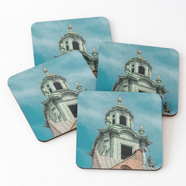 Item preview, Baroque Church Tower with Copper Patina – European Historic Architecture Photography designed and sold by City and Nature in the Lens.