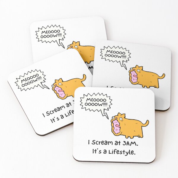 Item preview, I Scream At 3 AM Meowing Funny Cartoon Cat designed and sold by suescircus.