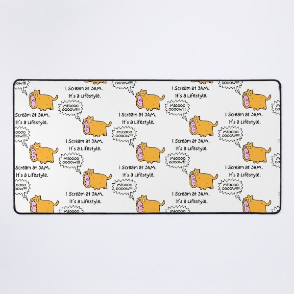 Item preview, I Scream At 3 AM Meowing Funny Cartoon Cat designed and sold by suescircus.