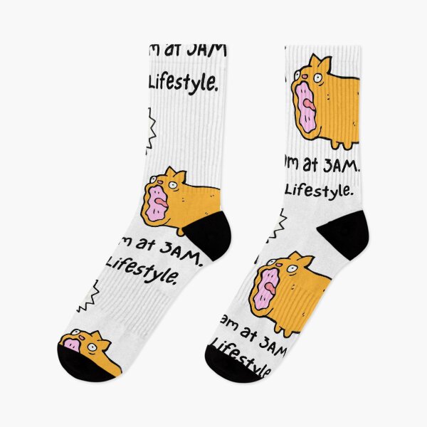 Item preview, I Scream At 3 AM Meowing Funny Cartoon Cat designed and sold by suescircus.