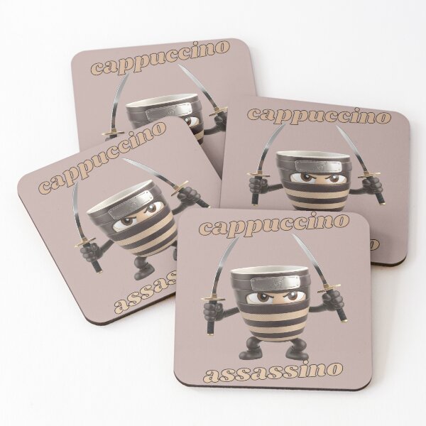 Item preview, Cappuccino Assassino Italian Brainrot Ninja  designed and sold by KateLeap.