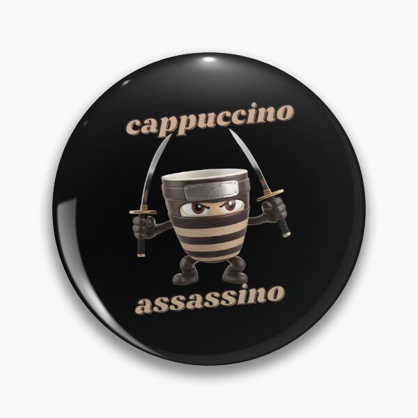 Item preview, Cappuccino Assassino Italian Brainrot Ninja  designed and sold by KateLeap.