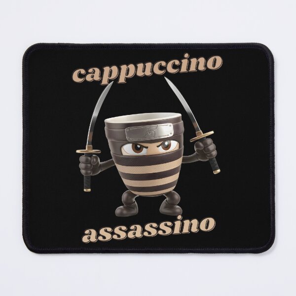 Item preview, Cappuccino Assassino Italian Brainrot Ninja designed and sold by KateLeap.