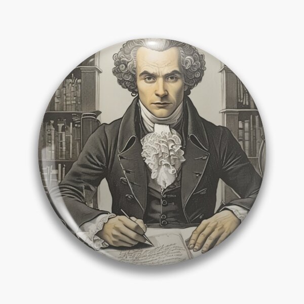 Item preview, Immanuel Kant Writing at His Desk – Enlightenment Philosopher Artwork Gift designed and sold by andrew758.