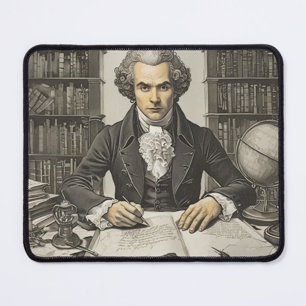 Item preview, Immanuel Kant Writing at His Desk – Enlightenment Philosopher Artwork Gift designed and sold by andrew758.