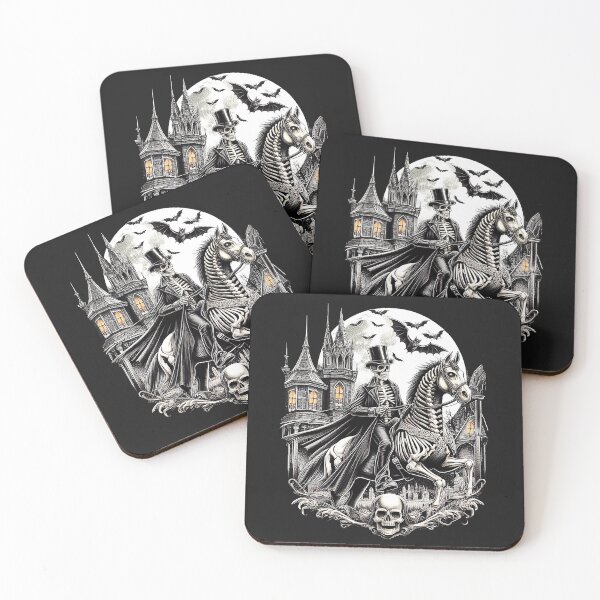 Item preview, Skeleton Riding Horse Gothic Halloween T-Shirt designed and sold by candiscamera.