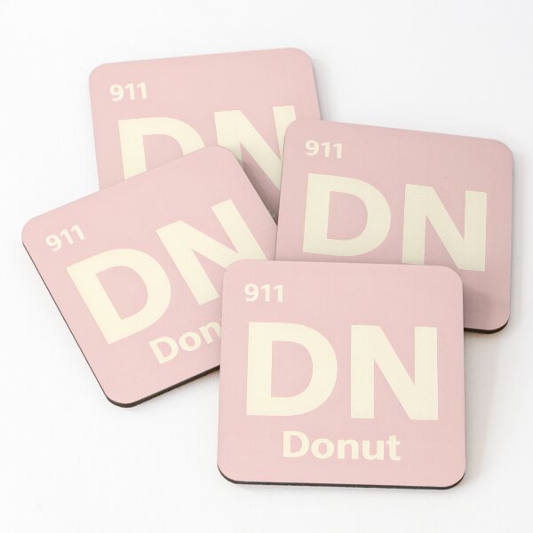Item preview, Funny Donut Periodic Table Symbol Minimalist Design designed and sold by TeeTimeTreasure.