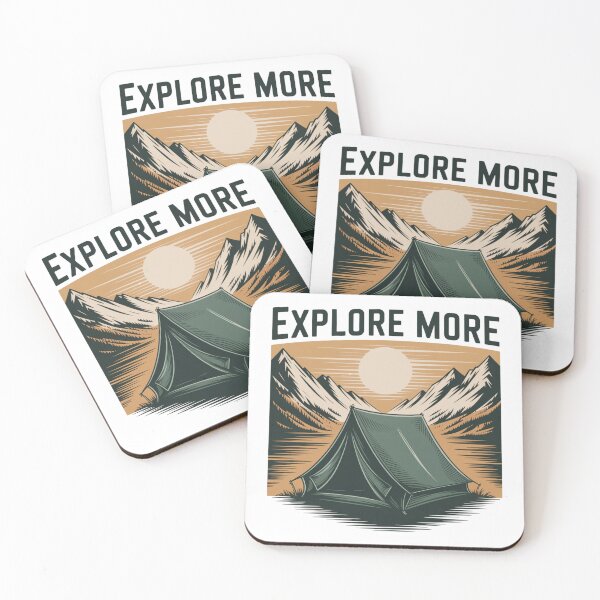 Item preview, Explore More Outdoor | T-Shirt, Sticker designed and sold by NicolasGlowArt.