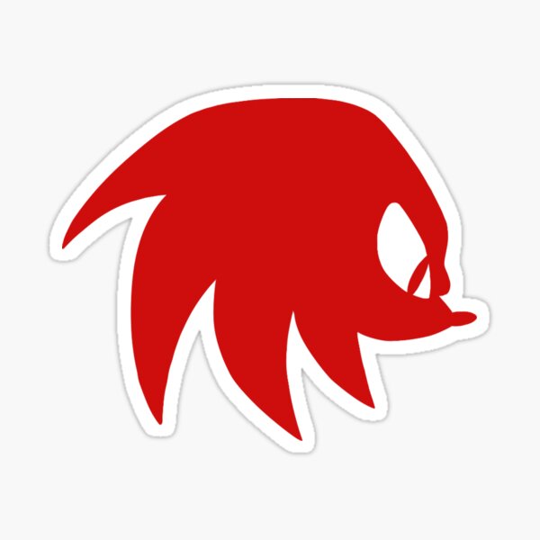 Item preview, Knuckles, das Echidna-Kopfsymbol Sticker designed and sold by Z4mbie.