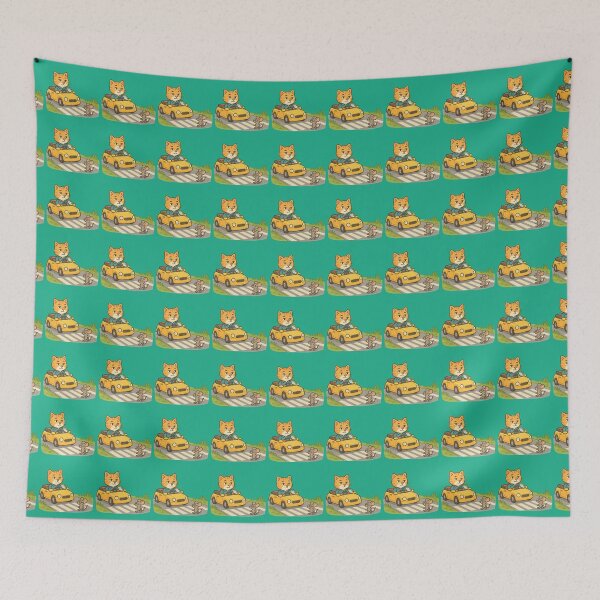 Item preview, Polite Ginger Cat Driver Stops for Mouse Pedestrian designed and sold by IraBum.