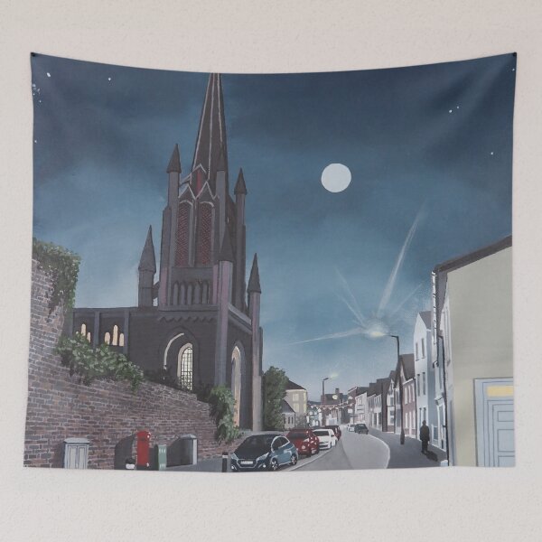 Item preview, St Johns Street Bury St Edmunds moonlight painting designed and sold by Tom Crittenden.