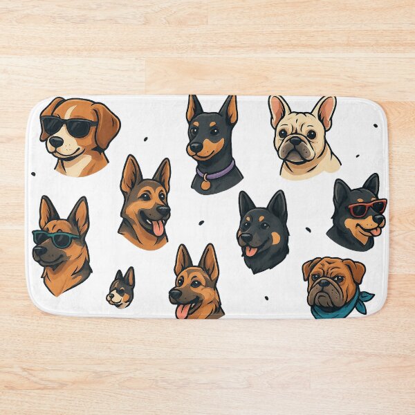Item preview, Cool Dog Heads Collection | Funny Cartoon Dog Faces designed and sold by Ironzoulz.