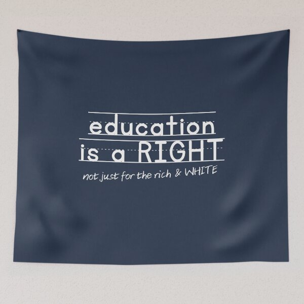 Item preview, Education is a right_primary font add on white text designed and sold by quinnhopp.