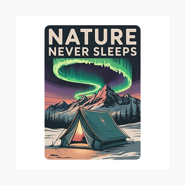 Item preview, Nature Never Sleeps  designed and sold by NicolasGlowArt.