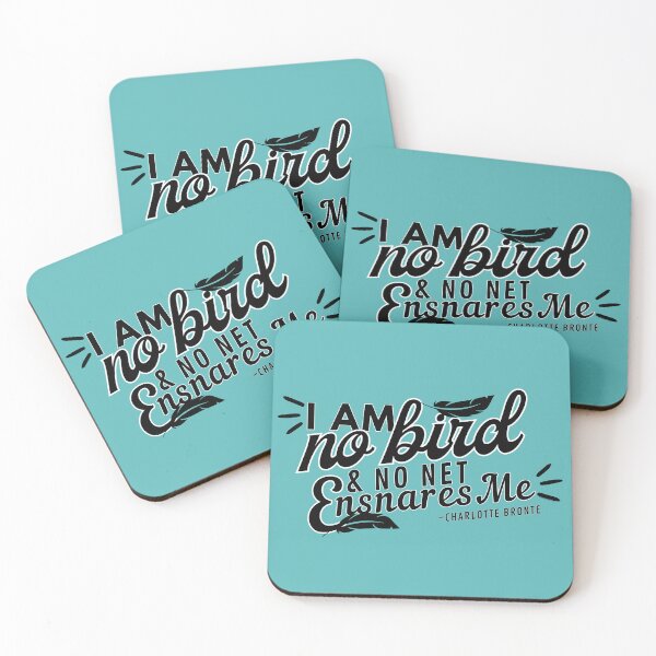 Item preview, I Am No Bird: Jane Eyre - Charlotte Bronte Quote (in Black) designed and sold by Nicola Delacoeur.