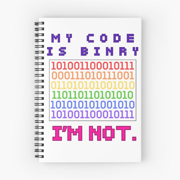 Item preview, My code is binary. i' am not. Pride month LGBT non-binary funny designed and sold by ElixirCraft.