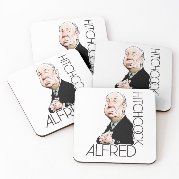 Item preview, Alfred Hitchcock Retro Cartoon Design – Classic Film Director Vintage Aesthetic for Movie Lovers designed and sold by StickerAndLove.