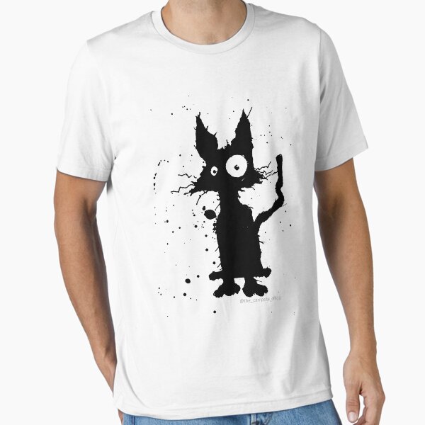 Item preview, Black Cat Splat designed and sold by The Cursed Item Gift Shop.