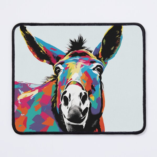 Item preview, Modern multicolor donkey mule illustration designed and sold by feenandneen.
