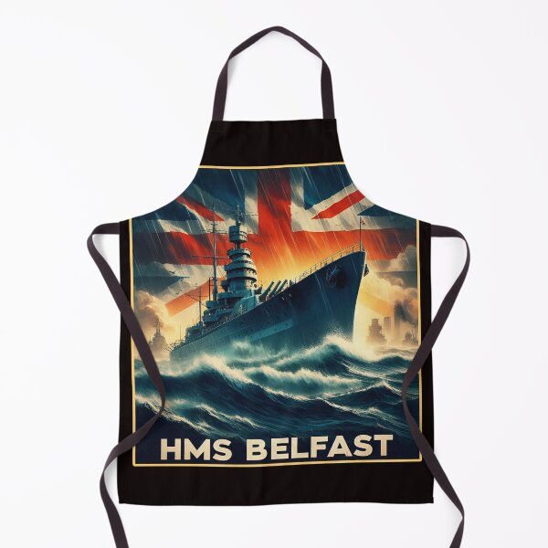 Item preview, HMS Belfast – Vintage War Poster designed and sold by natzeroART.