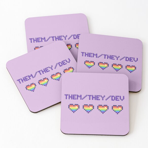 Item preview, Funny Develepor humor. Them/They/Dev - Pride Rainbow Flag Tech designed and sold by ElixirCraft.