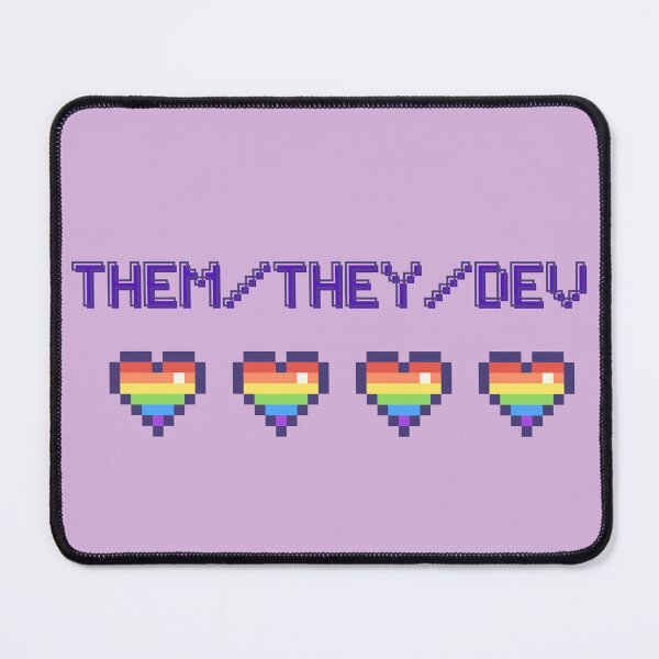 Item preview, Funny Develepor humor. Them/They/Dev - Pride Rainbow Flag Tech designed and sold by ElixirCraft.