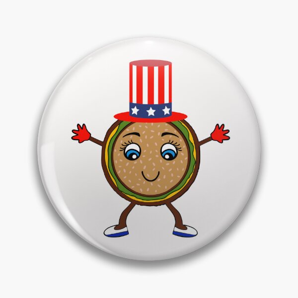 Item preview, Fourth Of July Holiday Hamburger designed and sold by Sartoris Art.