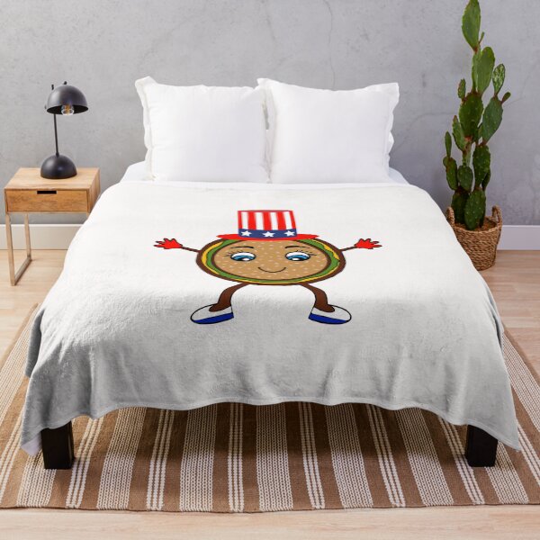 Item preview, Fourth Of July Holiday Hamburger designed and sold by Sartoris Art.