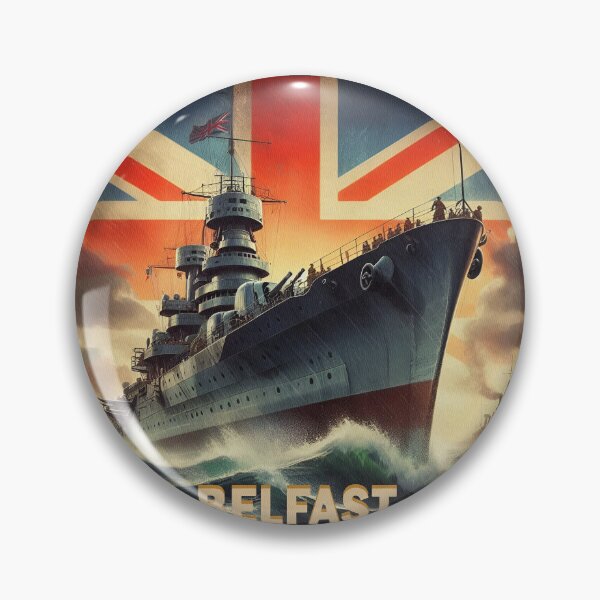 Item preview, HMS Belfast – Vintage War Poster designed and sold by natzeroART.