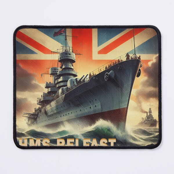 Item preview, HMS Belfast – Vintage War Poster designed and sold by natzeroART.