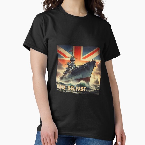 Item preview, HMS Belfast – Póster de guerra vintage designed and sold by natzeroART.
