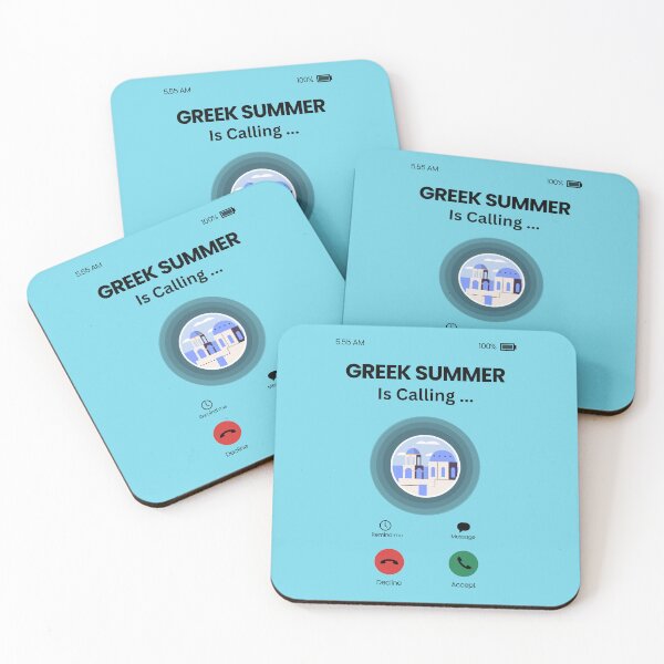 Item preview, Greek Summer Is Calling – Santorini Phone Call Design for Travel Lovers designed and sold by Olive&Om.