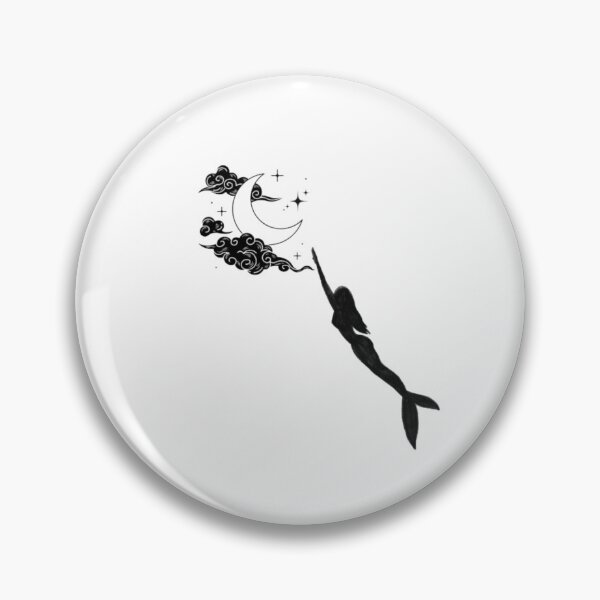 Item preview, Mermaid chasing the moon designed and sold by samahsbd.