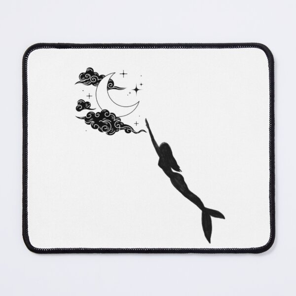 Item preview, Mermaid chasing the moon designed and sold by samahsbd.