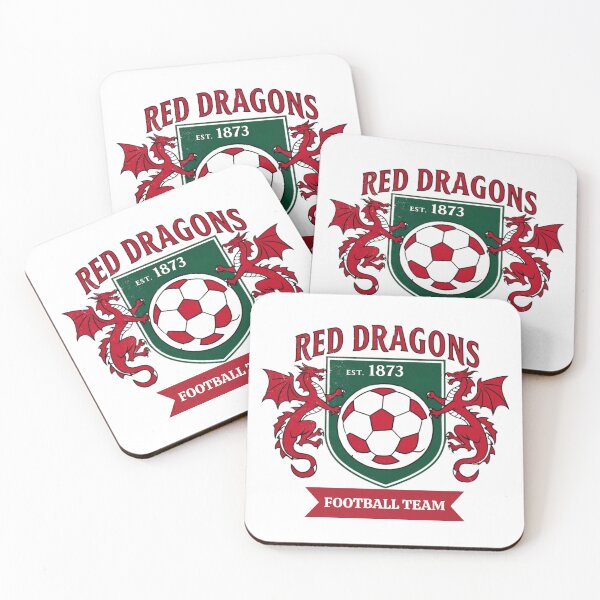 Item preview, retro wrexham t-shirt, red dragons sticker, wrexham mug designed and sold by Bits & Bops Boutique.