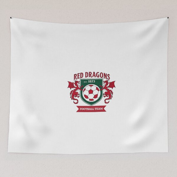 Item preview, retro wrexham t-shirt, red dragons sticker, wrexham mug designed and sold by Bits & Bops Boutique.