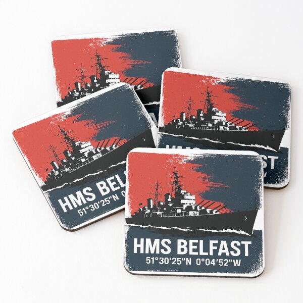 Item preview, HMS Belfast – Vintage War Poster designed and sold by natzeroART.