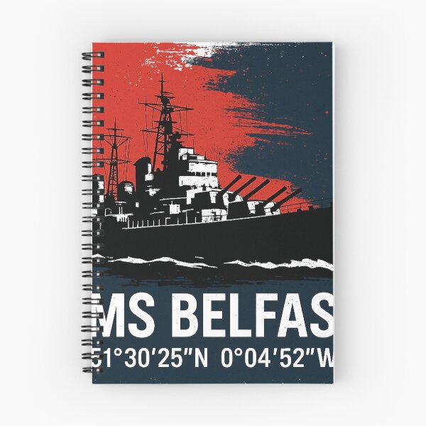 Item preview, HMS Belfast – Póster de guerra vintage designed and sold by natzeroART.