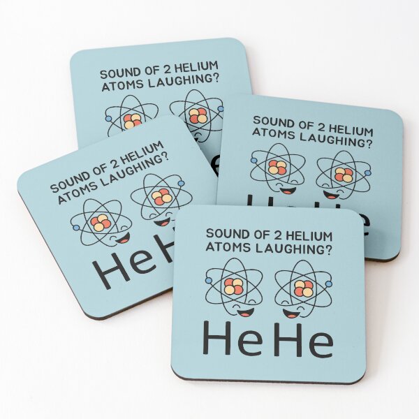 Item preview, Helium Atoms Laughing Science Teacher Student Joke designed and sold by Maljonic.