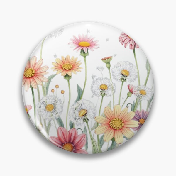Item preview, Vibrant Wildflower Bouquet Illustration: Botanical Art for Home Decor designed and sold by TwoDotsStudio.