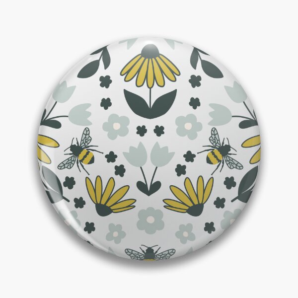 Item preview, Abejas + Flores Azules y Amarillas designed and sold by EmReys.