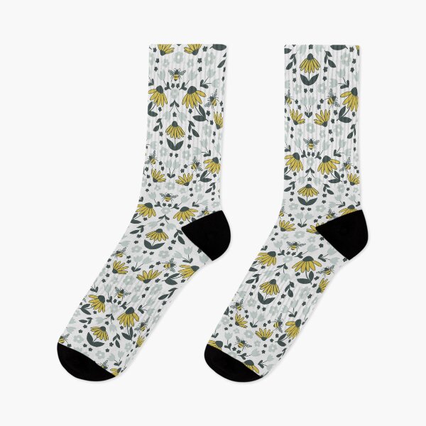 Item preview, Bees + Flowers Blue and Yellow designed and sold by EmReys.